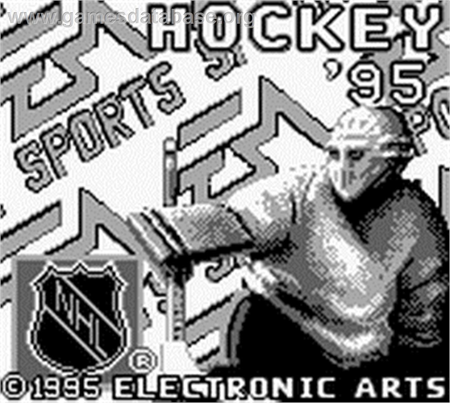NHL Hockey '95 - Nintendo Game Boy - Artwork - Title Screen