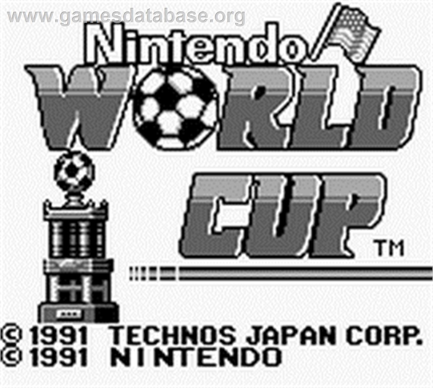 Nintendo World Cup - Nintendo Game Boy - Artwork - Title Screen