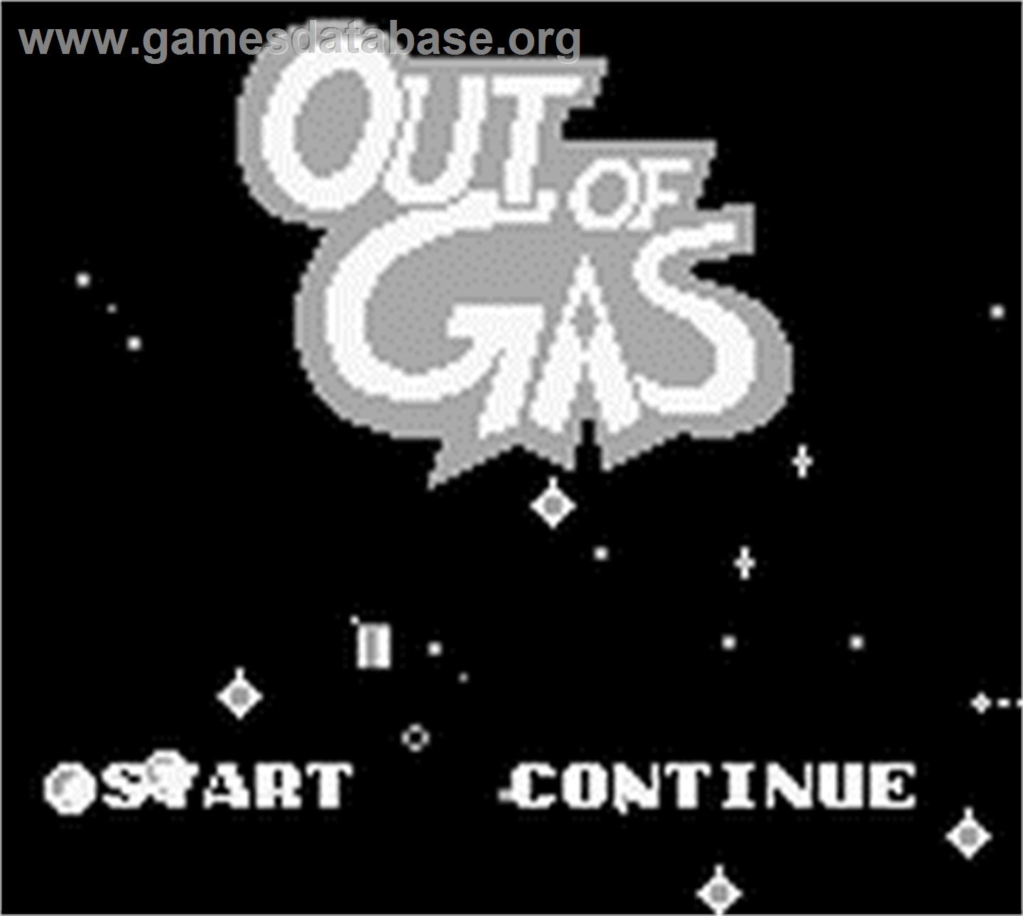 Out of Gas - Nintendo Game Boy - Artwork - Title Screen