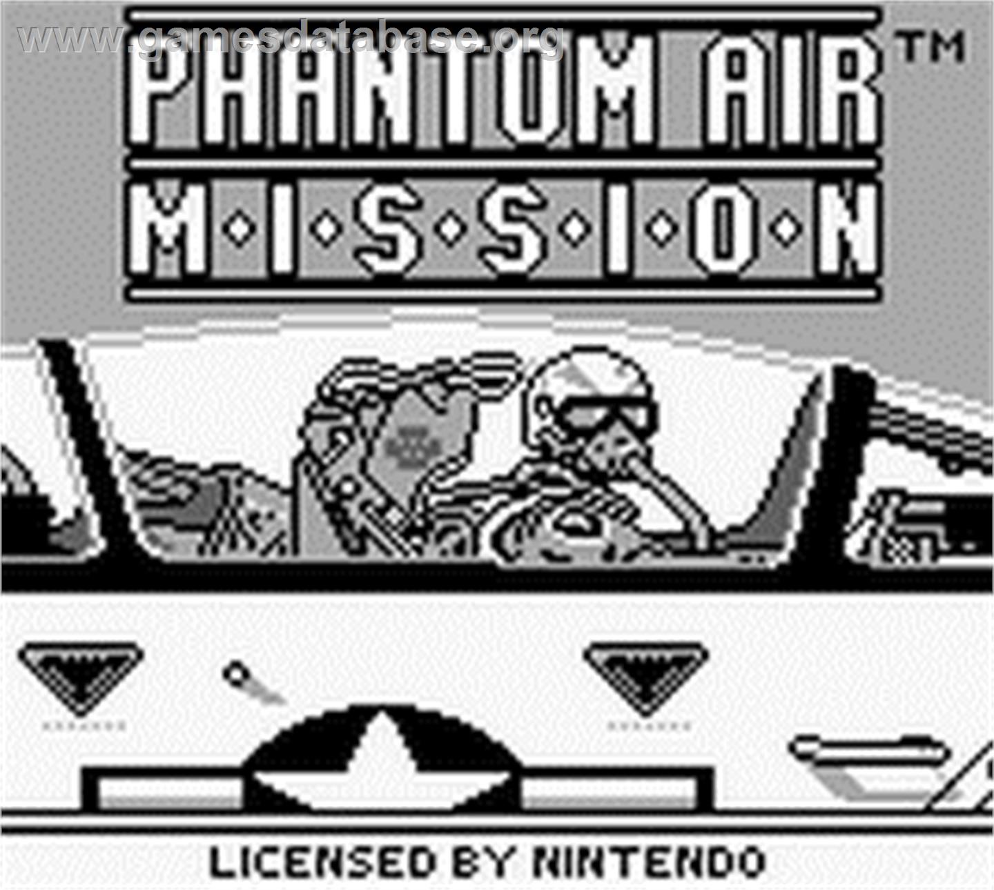 Phantom Air Mission - Nintendo Game Boy - Artwork - Title Screen
