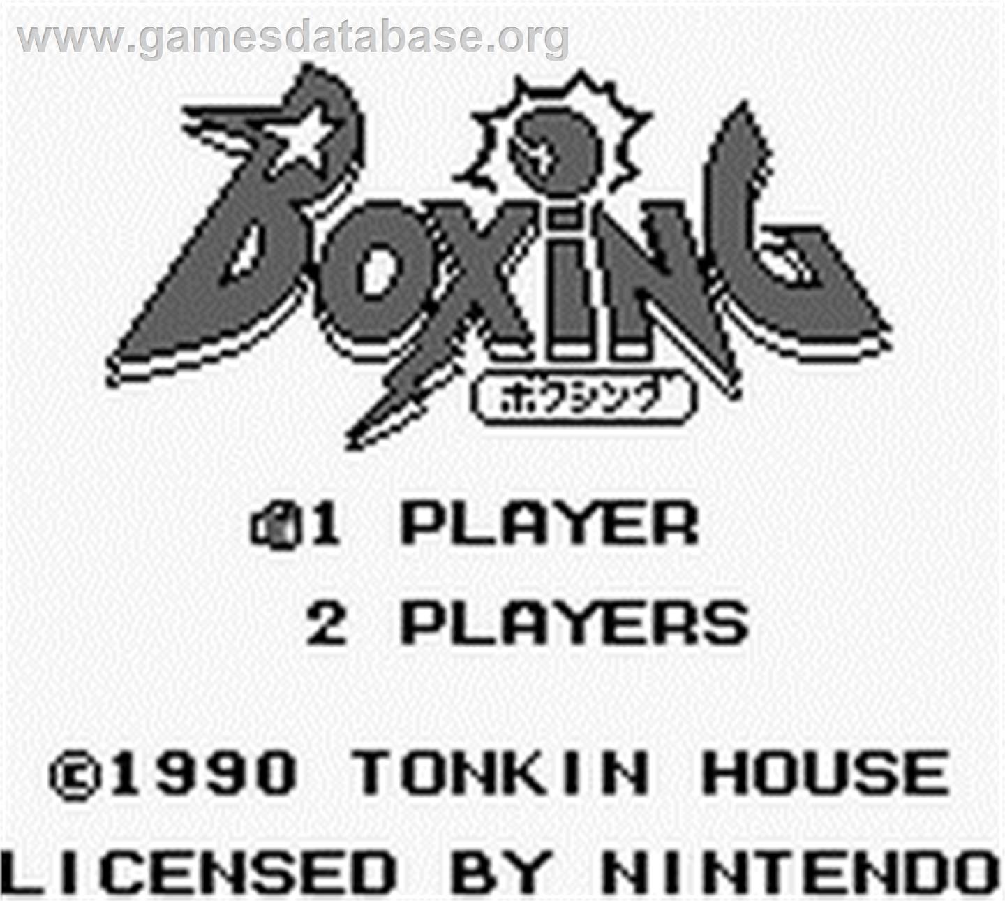 Plotting - Nintendo Game Boy - Artwork - Title Screen