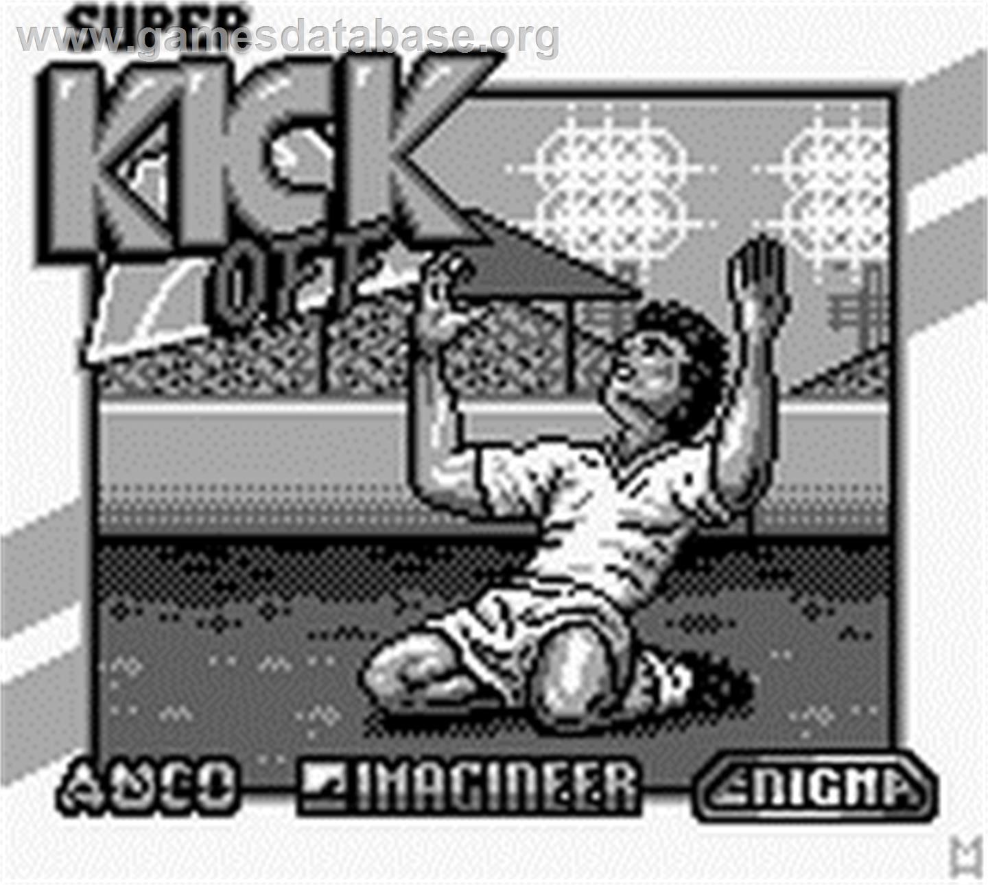 Super Kick Off - Nintendo Game Boy - Artwork - Title Screen