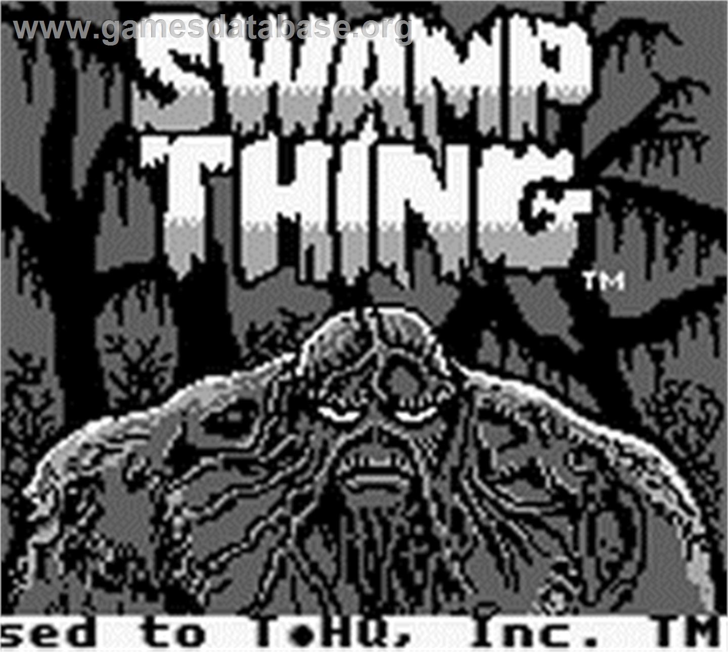 Swamp Thing - Nintendo Game Boy - Artwork - Title Screen