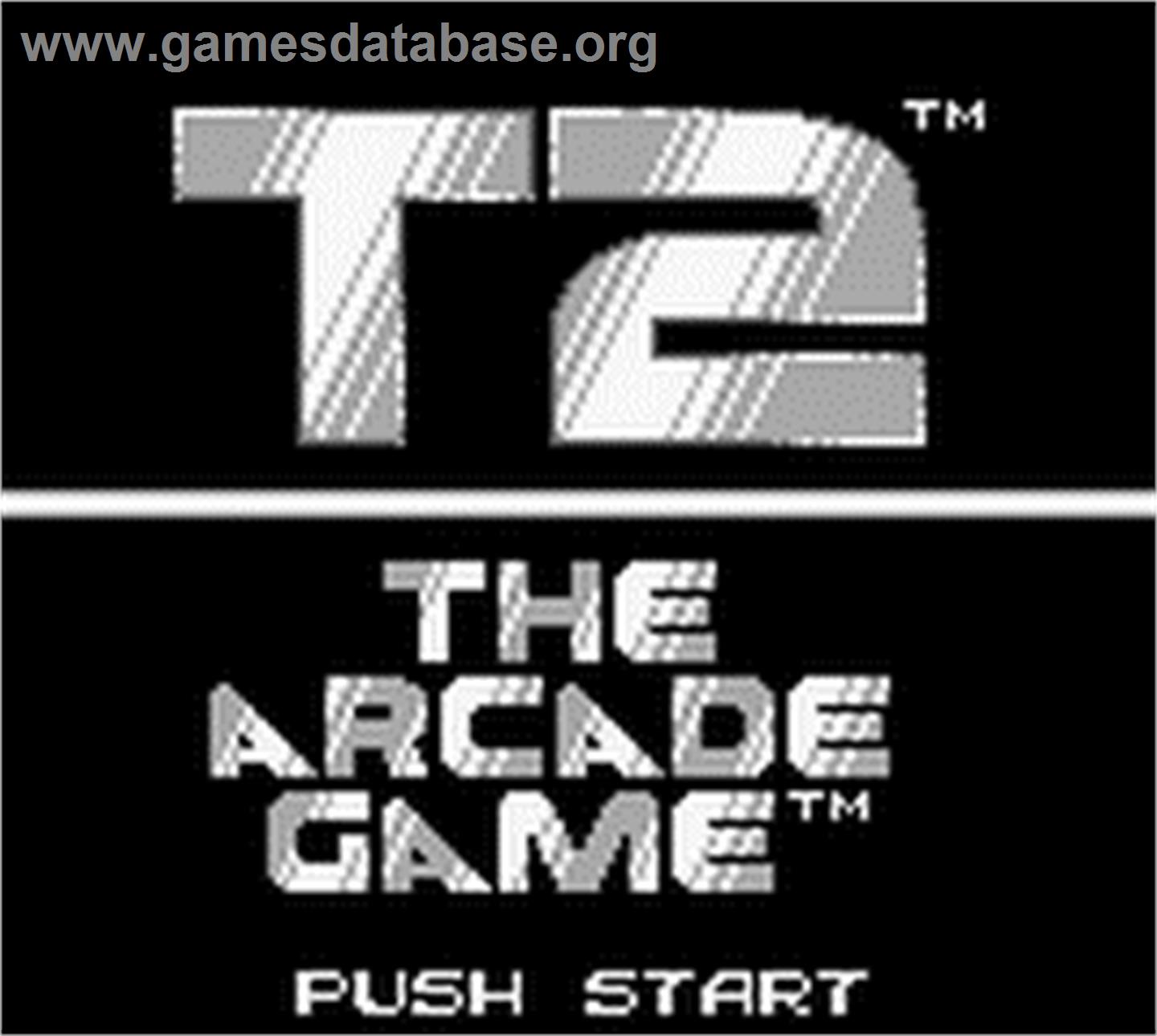 Terminator 2 - Judgment Day - Nintendo Game Boy - Artwork - Title Screen