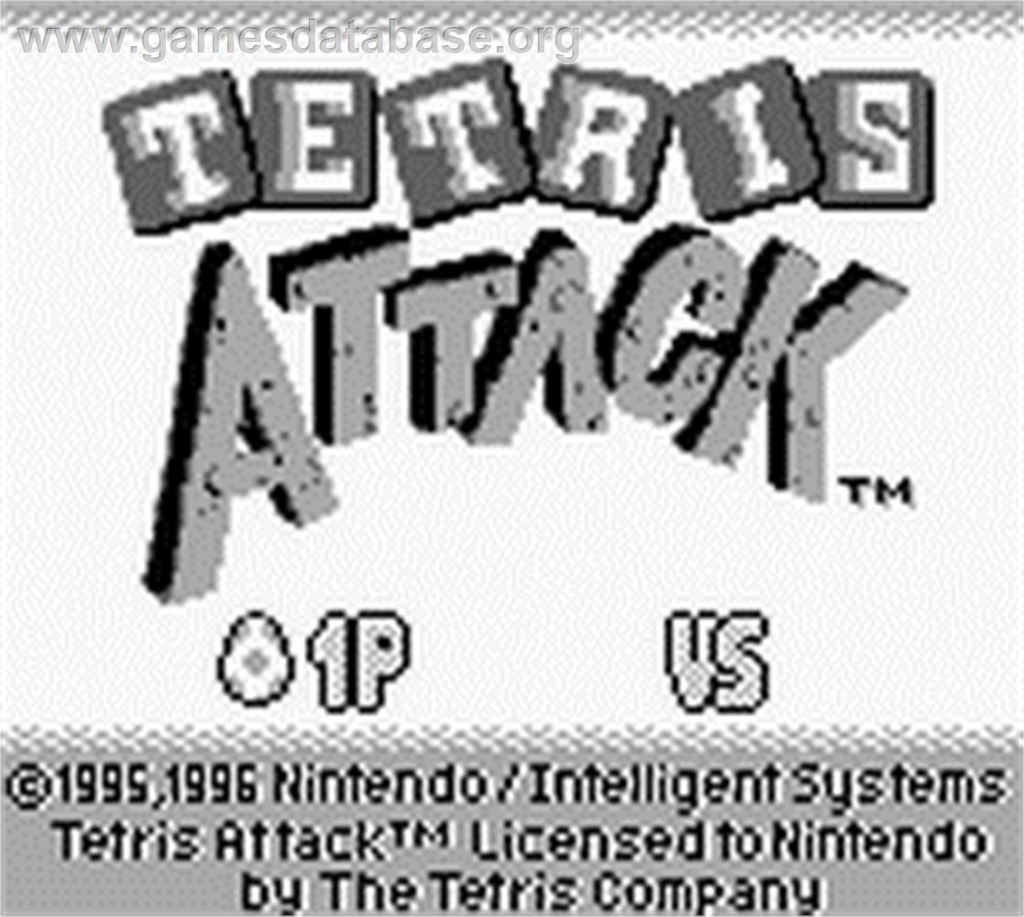 Tetris Attack - Nintendo Game Boy - Artwork - Title Screen