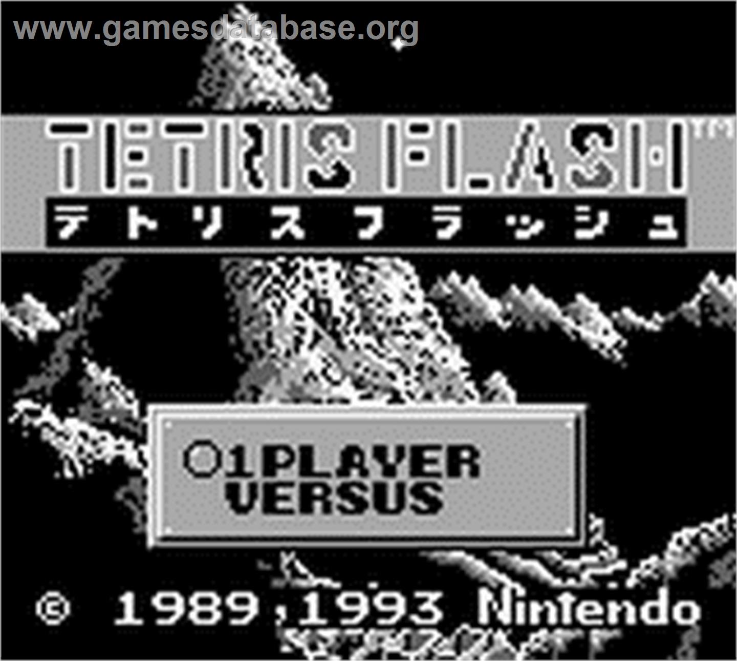 Tetris Flash - Nintendo Game Boy - Artwork - Title Screen