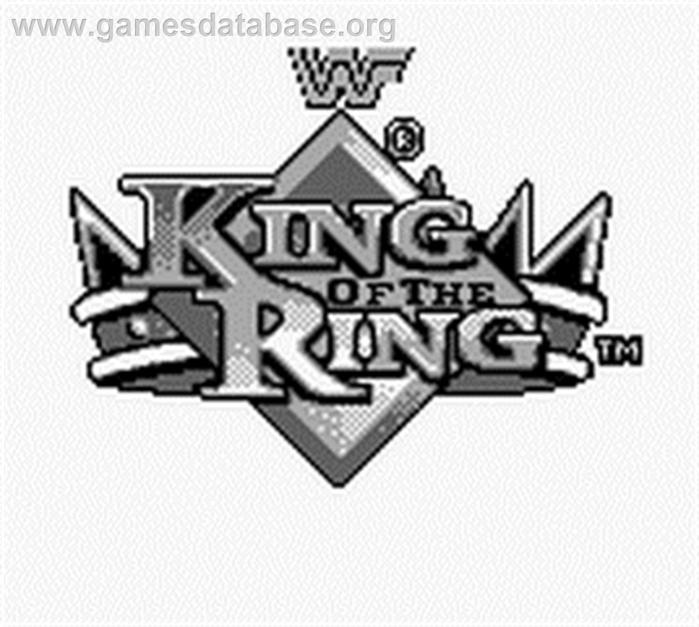 WWF King of the Ring - Nintendo Game Boy - Artwork - Title Screen