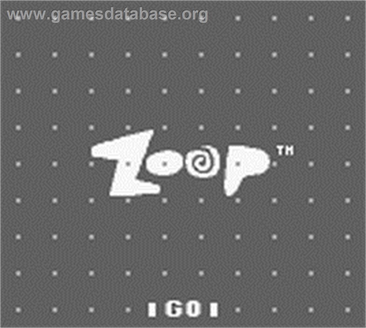 Zoop - Nintendo Game Boy - Artwork - Title Screen