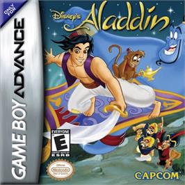 Box cover for Aladdin on the Nintendo Game Boy Advance.