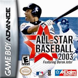 Box cover for All-Star Baseball 2003 on the Nintendo Game Boy Advance.