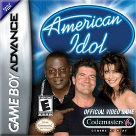 Box cover for American Idol on the Nintendo Game Boy Advance.