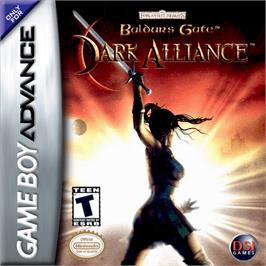 Box cover for Baldur's Gate: Dark Alliance on the Nintendo Game Boy Advance.
