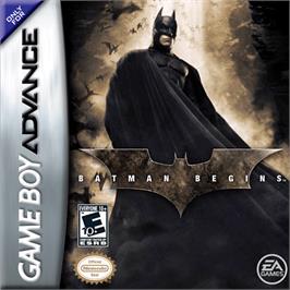 Box cover for Batman Begins on the Nintendo Game Boy Advance.