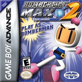 Box cover for Bomberman Max 2: Blue Advance on the Nintendo Game Boy Advance.