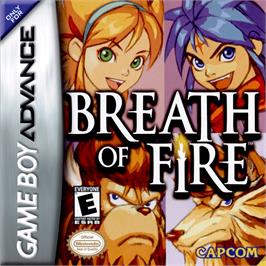 Box cover for Breath of Fire on the Nintendo Game Boy Advance.