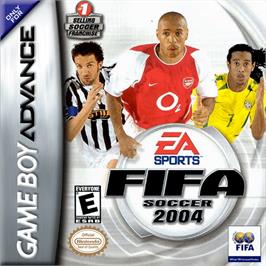 Box cover for FIFA 2004 on the Nintendo Game Boy Advance.