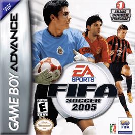 Box cover for FIFA 2005 on the Nintendo Game Boy Advance.