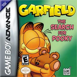 Box cover for Garfield: The Search for Pooky on the Nintendo Game Boy Advance.