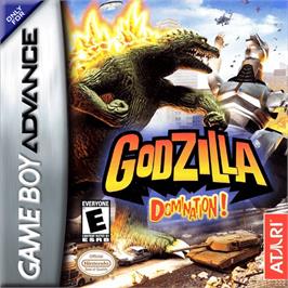 Box cover for Godzilla: Domination on the Nintendo Game Boy Advance.
