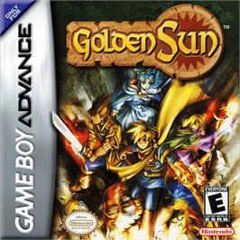 Box cover for Golden Sun on the Nintendo Game Boy Advance.