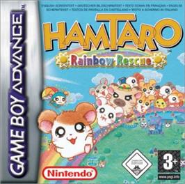 Box cover for Hamtaro Rainbow Rescue on the Nintendo Game Boy Advance.