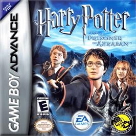 Box cover for Harry Potter and the Prisoner of Azkaban on the Nintendo Game Boy Advance.