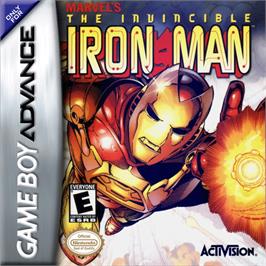 Box cover for Invincible Iron Man on the Nintendo Game Boy Advance.