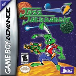 Box cover for Jazz Jackrabbit on the Nintendo Game Boy Advance.