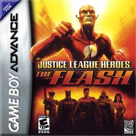 Box cover for Justice League Heroes: The Flash on the Nintendo Game Boy Advance.