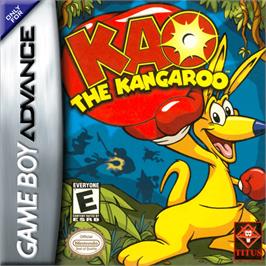 Box cover for Kao the Kangaroo on the Nintendo Game Boy Advance.
