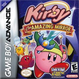Box cover for Kirby and the Amazing Mirror on the Nintendo Game Boy Advance.