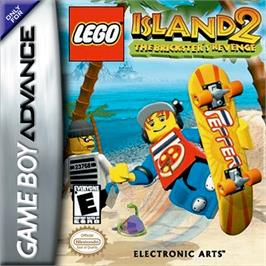 Box cover for LEGO Island 2: The Brickster's Revenge on the Nintendo Game Boy Advance.