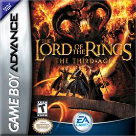 Box cover for Lord of the Rings: The Third Age on the Nintendo Game Boy Advance.