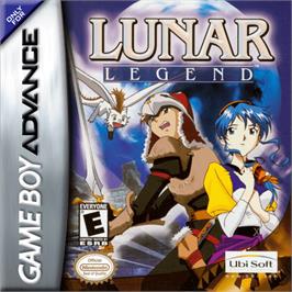 Box cover for Lunar Legend on the Nintendo Game Boy Advance.