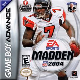 Box cover for Madden NFL 2004 on the Nintendo Game Boy Advance.