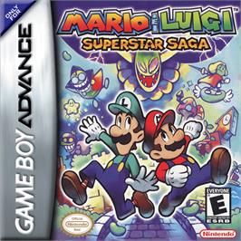 Box cover for Mario & Luigi: Superstar Saga on the Nintendo Game Boy Advance.