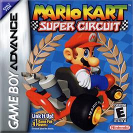 Box cover for Mario Kart Super Circuit on the Nintendo Game Boy Advance.