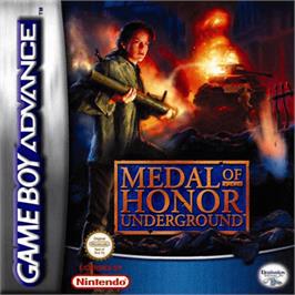 Box cover for Medal of Honor: Underground on the Nintendo Game Boy Advance.