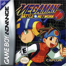 Box cover for Mega Man Battle Network on the Nintendo Game Boy Advance.