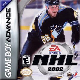 Box cover for NHL 2002 on the Nintendo Game Boy Advance.