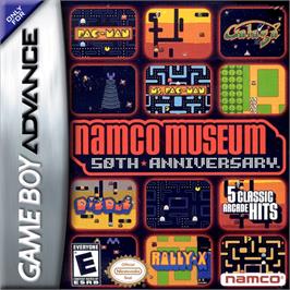 Box cover for Namco Museum 50th Anniversary on the Nintendo Game Boy Advance.