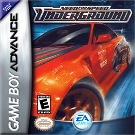 Box cover for Need for Speed Underground on the Nintendo Game Boy Advance.