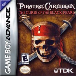 Box cover for Pirates of the Caribbean: The Curse of the Black Pearl on the Nintendo Game Boy Advance.