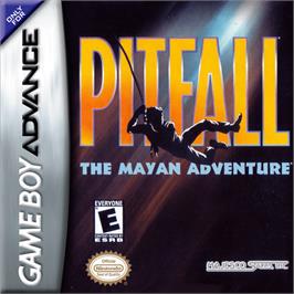 Box cover for Pitfall: The Mayan Adventure on the Nintendo Game Boy Advance.