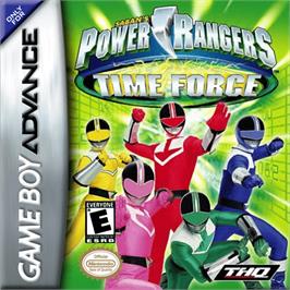 Box cover for Power Rangers: Time Force on the Nintendo Game Boy Advance.