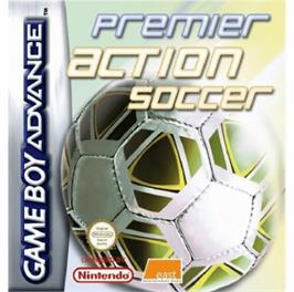 Box cover for Premier Action Soccer on the Nintendo Game Boy Advance.
