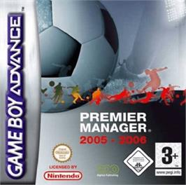 Box cover for Premier Manager 2005-2006 on the Nintendo Game Boy Advance.