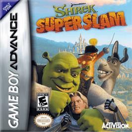 Box cover for Shrek SuperSlam on the Nintendo Game Boy Advance.
