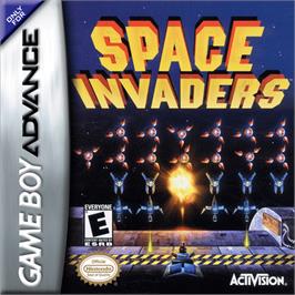 Box cover for Space Invaders on the Nintendo Game Boy Advance.