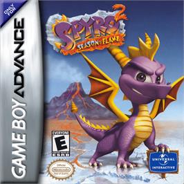 Box cover for Spyro 2: Season of Flame on the Nintendo Game Boy Advance.
